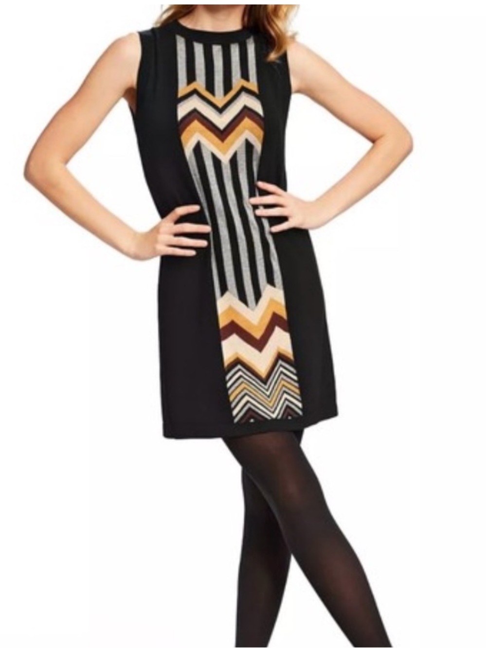 Missoni fo Target Sleeveless Black Shift Sweater Dress (XL)